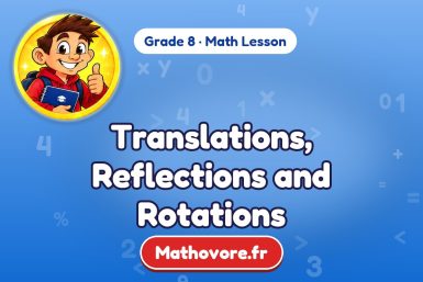 Translations, Reflections and Rotations – Grade 8 math lesson
