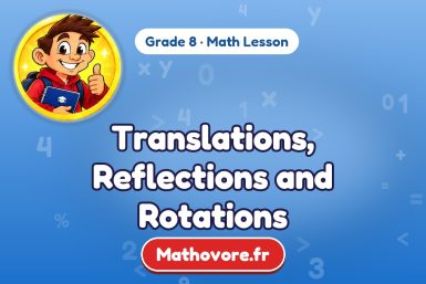 Translations, Reflections and Rotations – Grade 8 math lesson