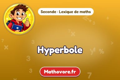 Hyperbole : définition et exemple – lexique de maths Mathovore