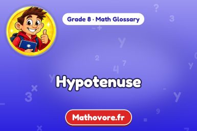 Hypotenuse – definition and example, Grade 8 math glossary – Mathovore