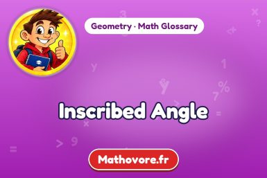 Inscribed Angle – definition and example, Geometry math glossary – Mathovore