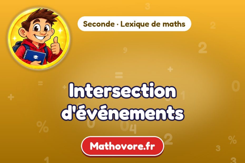 Intersedtion Intersection d'événements : définition et exemple