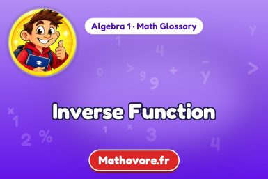 Inverse Function – definition and example, Algebra 1 math glossary – Mathovore