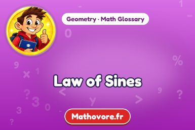 Law of Sines – definition and example, Geometry math glossary – Mathovore