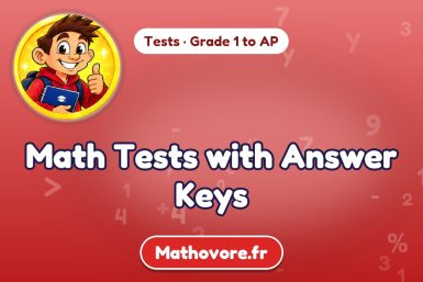 Math Tests with Answer Keys from Grade 1 to AP – Mathovore