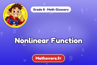 Nonlinear Function – definition and example, Grade 8 math glossary – Mathovore