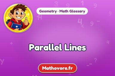 Parallel Lines – definition and example, Geometry math glossary – Mathovore