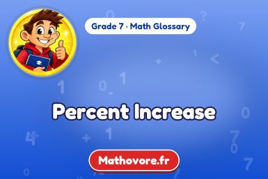 Percent Increase – definition and example, Grade 7 math glossary – Mathovore