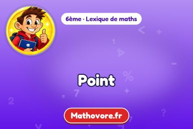 Point : définition et exemple – lexique de maths Mathovore