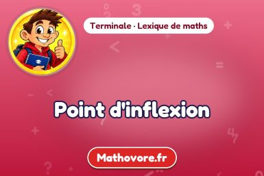 Point d'inflexion : définition et exemple – lexique de maths Mathovore