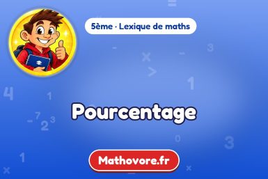 Pourcentage : définition et exemple – lexique de maths Mathovore