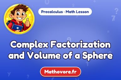 Complex Factorization and Volume of a Sphere – Precalculus math lesson