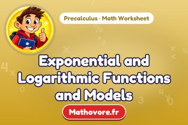 Exponential and Logarithmic Functions and Models – Precalculus math worksheet