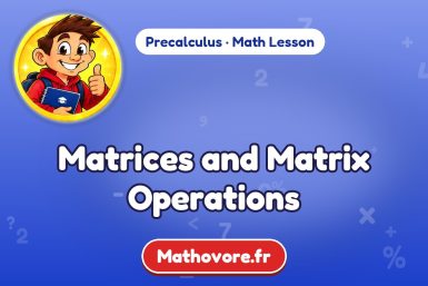 Matrices and Matrix Operations – Precalculus math lesson