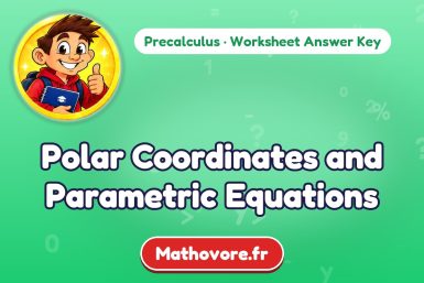 Polar Coordinates and Parametric Equations – Precalculus math worksheet answer key