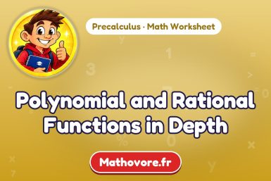 Polynomial and Rational Functions in Depth – Precalculus math worksheet