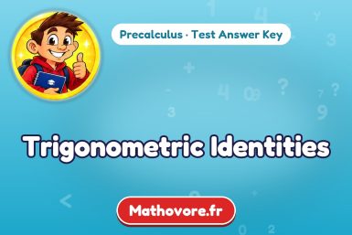 Trigonometric Identities – Precalculus math test answer key