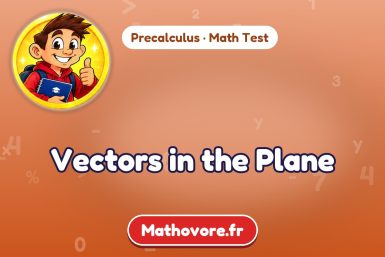 Vectors in the Plane – Precalculus math test