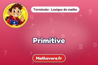 Primitive : définition et exemple – lexique de maths Mathovore