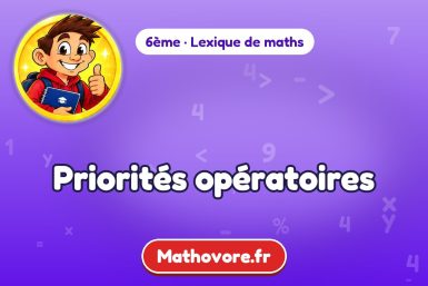 Priorités opératoires : définition et exemple – lexique de maths Mathovore