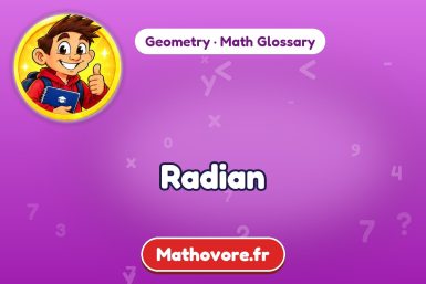 Radian – definition and example, Geometry math glossary – Mathovore