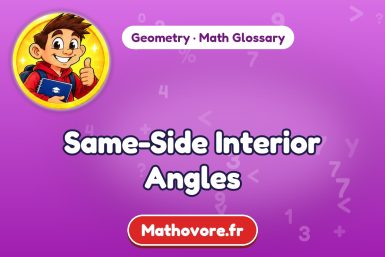 Same-Side Interior Angles – definition and example, Geometry math glossary – Mathovore