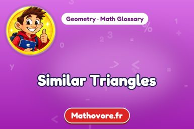 Similar Triangles – definition and example, Geometry math glossary – Mathovore