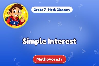 Simple Interest – definition and example, Grade 7 math glossary – Mathovore