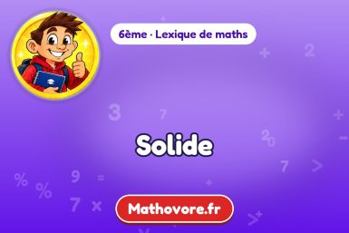 Solide : définition et exemple – lexique de maths Mathovore
