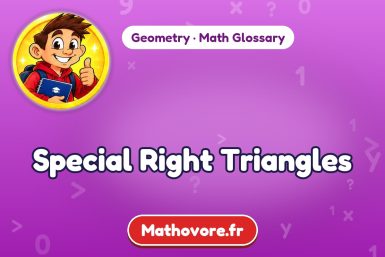 Special Right Triangles – definition and example, Geometry math glossary – Mathovore