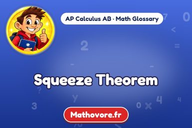 Squeeze Theorem – definition and example, AP Calculus AB math glossary – Mathovore