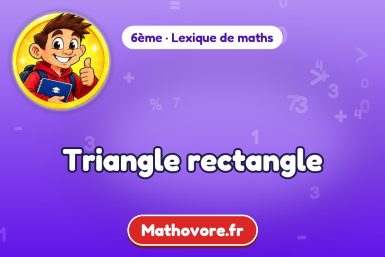 Triangle rectangle : définition et exemple – lexique de maths Mathovore