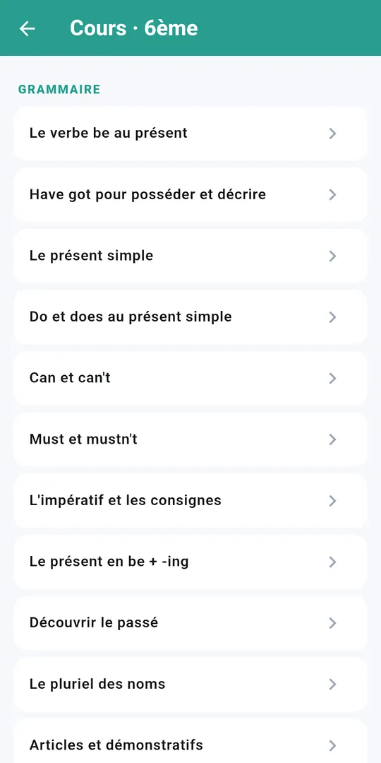 Capture d'écran de Apprendre l'anglais, révision d'anglais, sur téléphone (3)