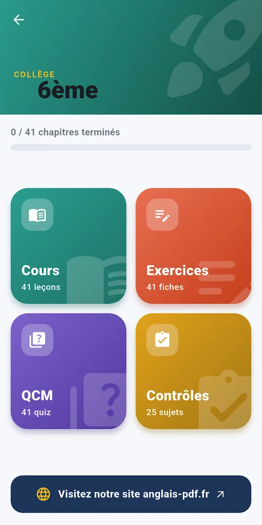 Capture d'écran de Apprendre l'anglais, révision d'anglais, sur téléphone (4)
