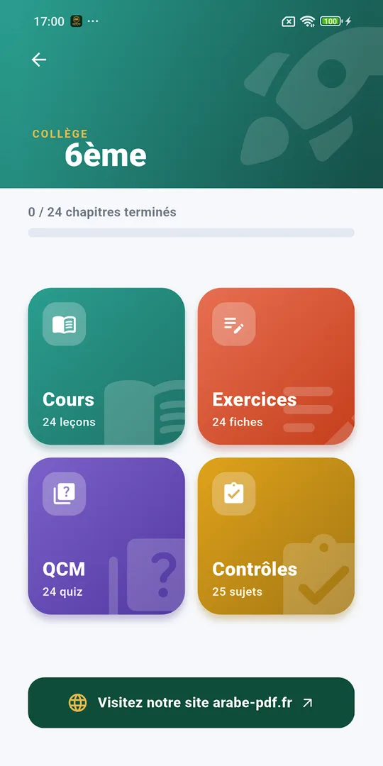 Capture d'écran de l'application Apprendre l'arabe sur téléphone (5)