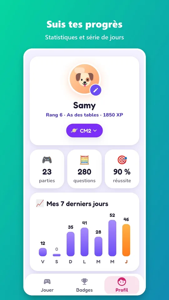 Capture d'écran de Calcul Mental sur téléphone (4)