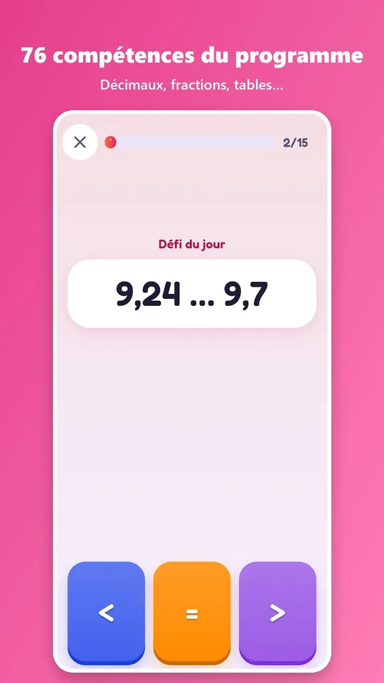 Capture d'écran de Calcul Mental sur téléphone (5)