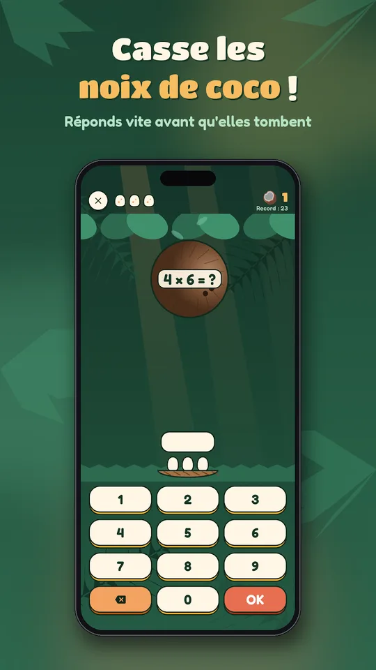 Capture d'écran de Calculosaures, maths avec des dinosaures, sur téléphone (3)