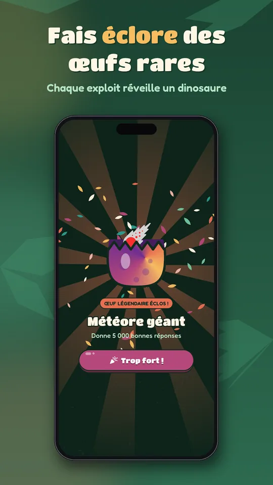 Capture d'écran de Calculosaures, maths avec des dinosaures, sur téléphone (4)