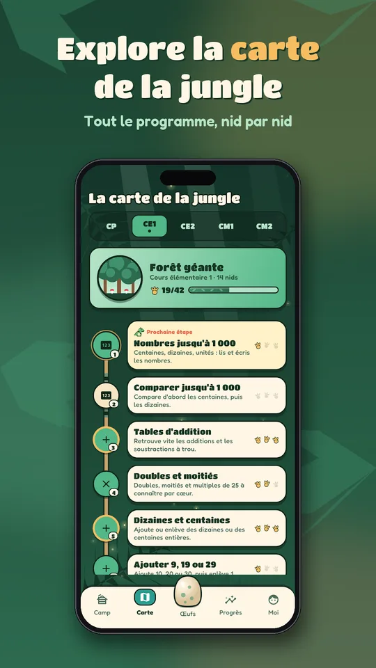 Capture d'écran de Calculosaures, maths avec des dinosaures, sur téléphone (5)