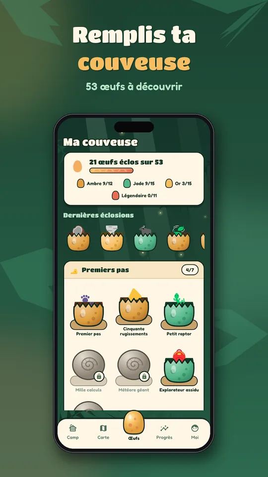 Capture d'écran de Calculosaures, maths avec des dinosaures, sur téléphone (6)