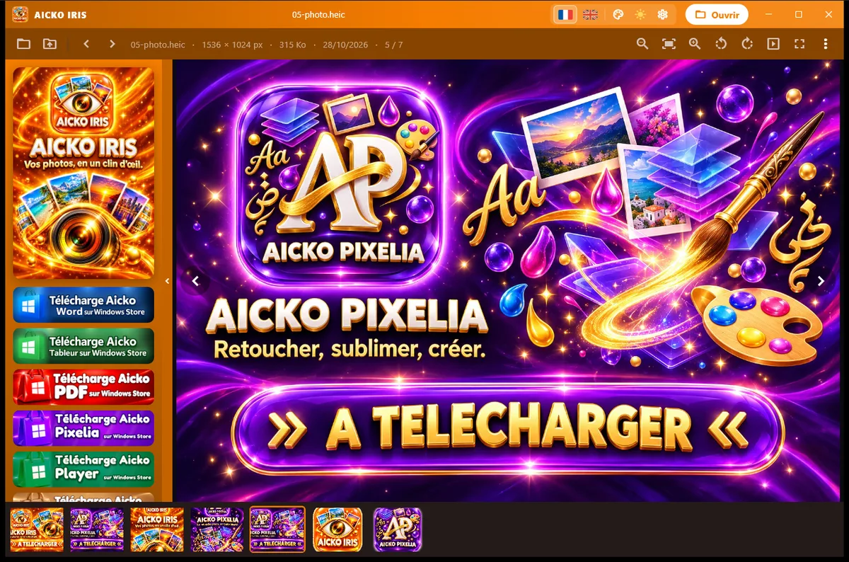 Capture d'écran de AICKO IRIS sur Windows (3)