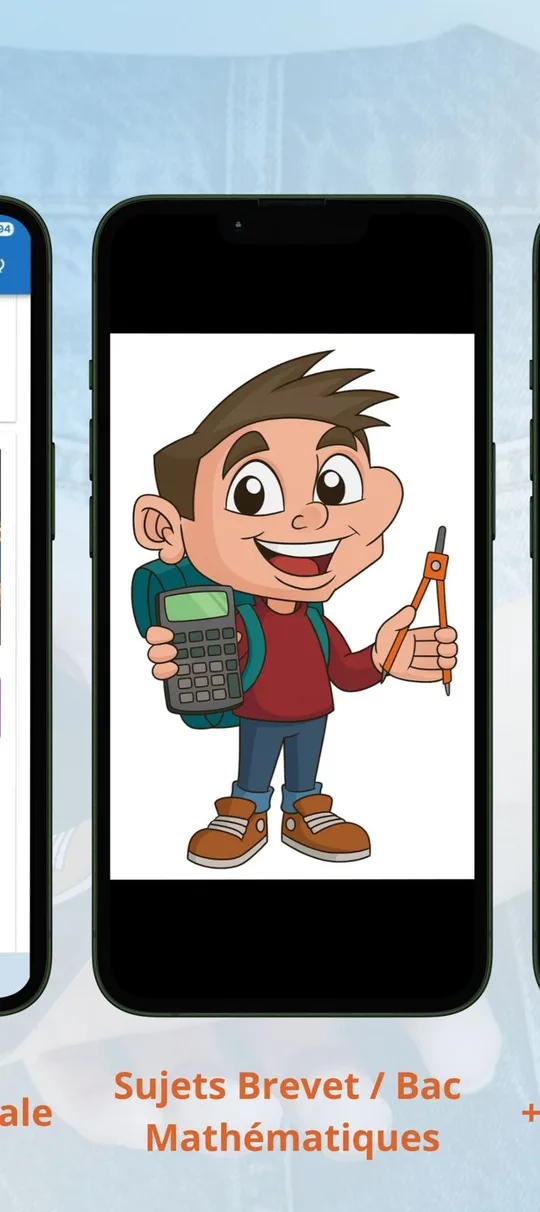 Capture d'écran de Mathovore, QCM de maths, sur téléphone (4)
