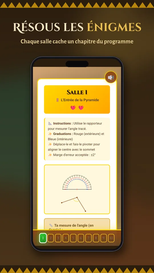 Capture d'écran de Maths Mystère, escape game de maths, sur téléphone (2)