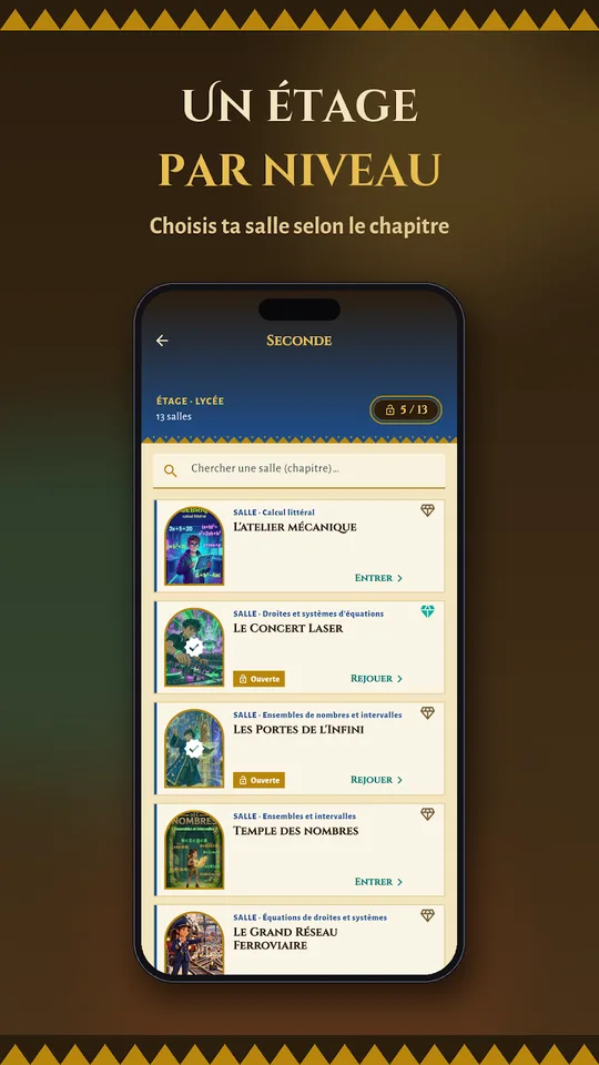Capture d'écran de Maths Mystère, escape game de maths, sur téléphone (3)