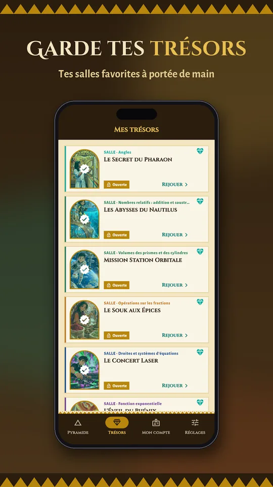 Capture d'écran de Maths Mystère, escape game de maths, sur téléphone (5)