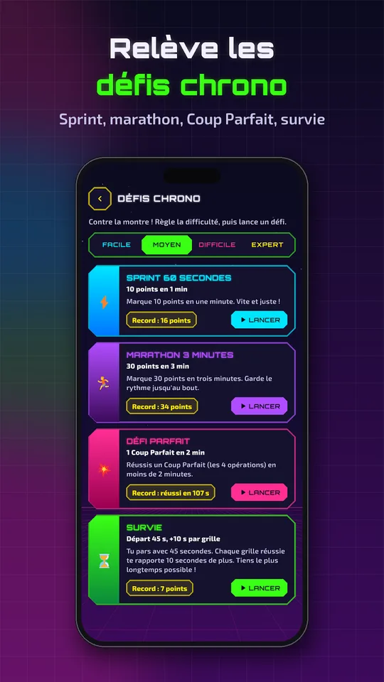 Capture d'écran de Numéro Cible, jeu de chiffres, sur téléphone (4)