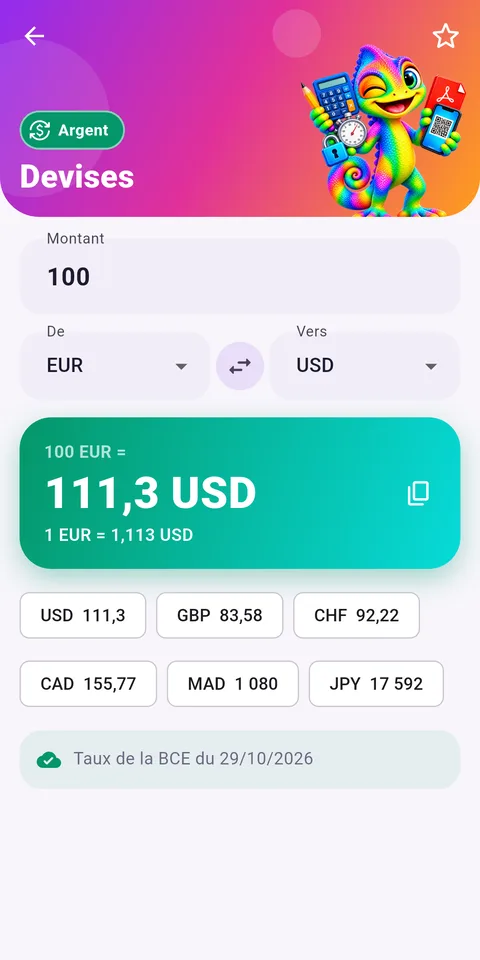 Capture d'écran d'Outilix, outils de calcul pour réviser, sur téléphone (5)