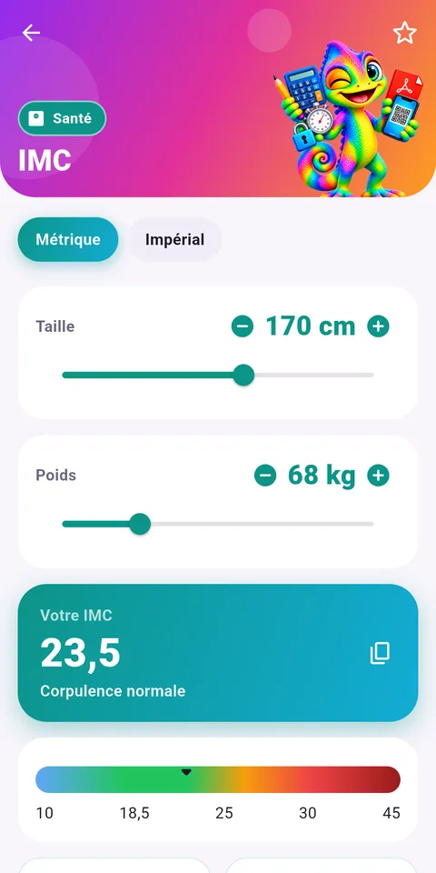 Capture d'écran d'Outilix, outils de calcul pour réviser, sur téléphone (6)