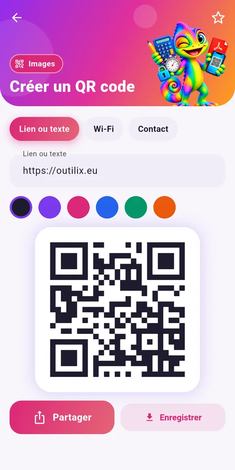 Capture d'écran d'Outilix, outils de calcul pour réviser, sur téléphone (7)